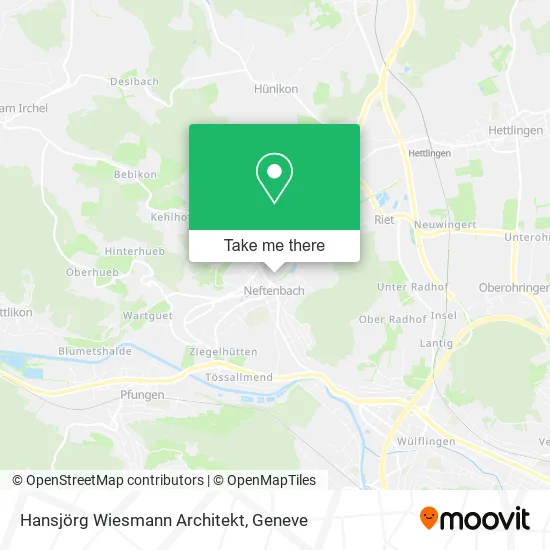 Hansjörg Wiesmann Architekt map