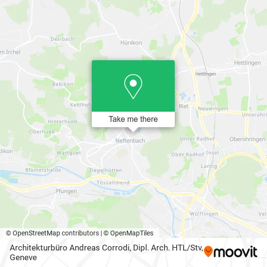 Architekturbüro Andreas Corrodi, Dipl. Arch. HTL / Stv map