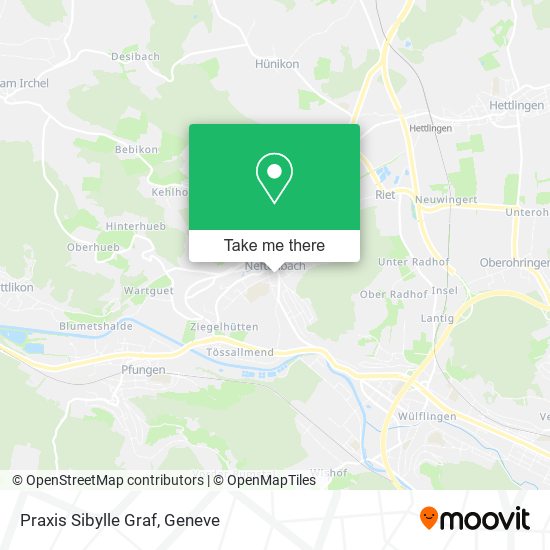 Praxis Sibylle Graf map