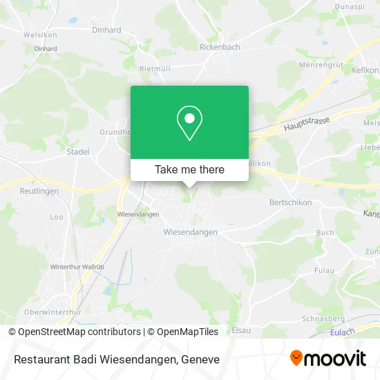 Restaurant Badi Wiesendangen map