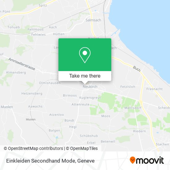 Einkleiden Secondhand Mode map