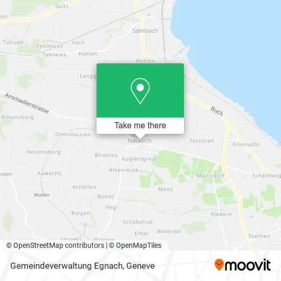 Gemeindeverwaltung Egnach map