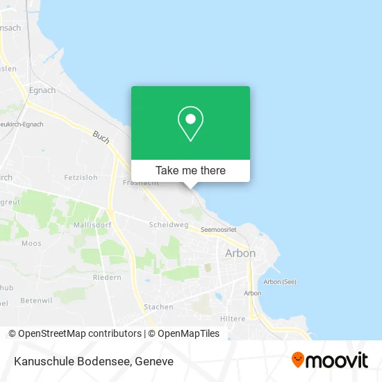 Kanuschule Bodensee map