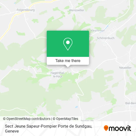 Sect Jeune Sapeur-Pompier Porte de Sundgau map
