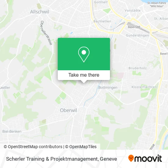 Scherler Training & Projektmanagement map