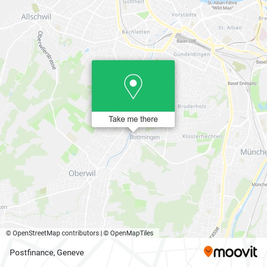 Postfinance map