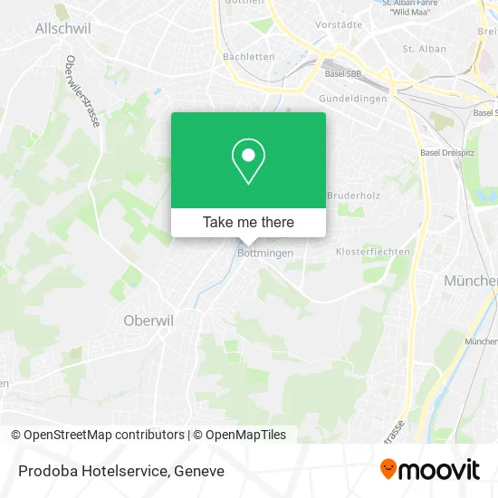 Prodoba Hotelservice map