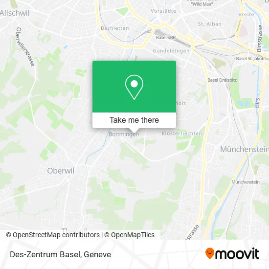 Des-Zentrum Basel map