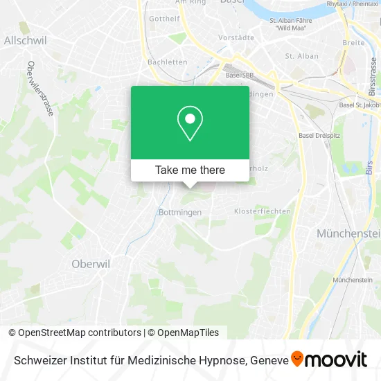 Schweizer Institut für Medizinische Hypnose map