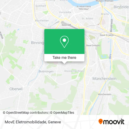 MovE Eletromobilidade map
