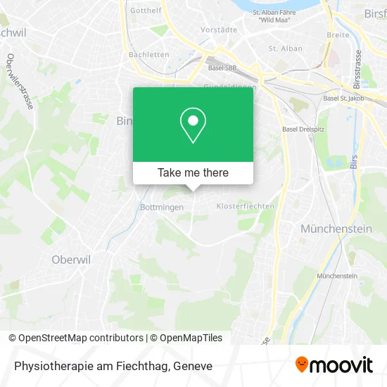 Physiotherapie am Fiechthag map