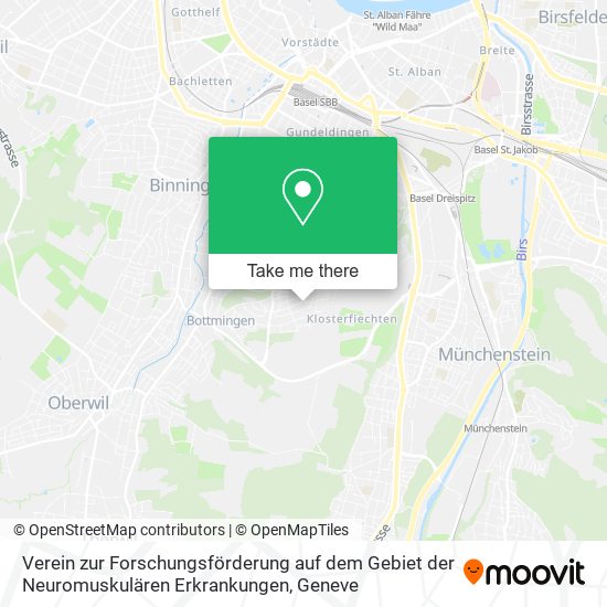 Verein zur Forschungsförderung auf dem Gebiet der Neuromuskulären Erkrankungen map