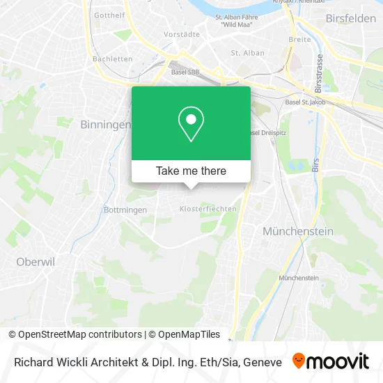 Richard Wickli Architekt & Dipl. Ing. Eth / Sia map