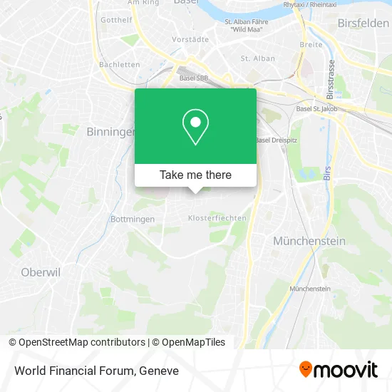 World Financial Forum map