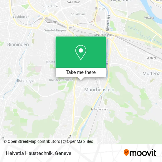 Helvetia Haustechnik map