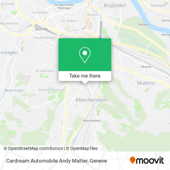 Cardream Automobile Andy Matter map