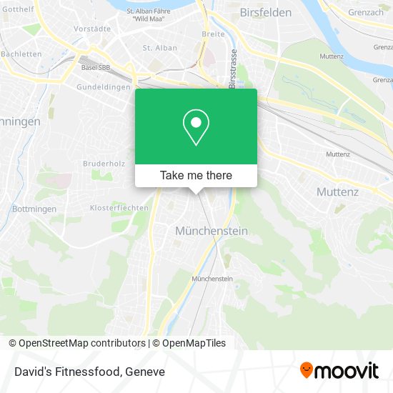 David's Fitnessfood map