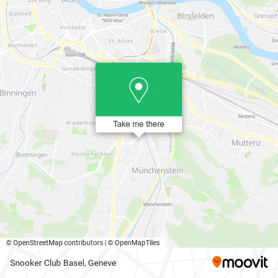 Snooker Club Basel map