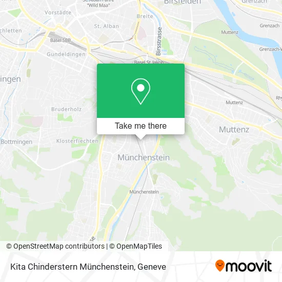 Kita Chinderstern Münchenstein map