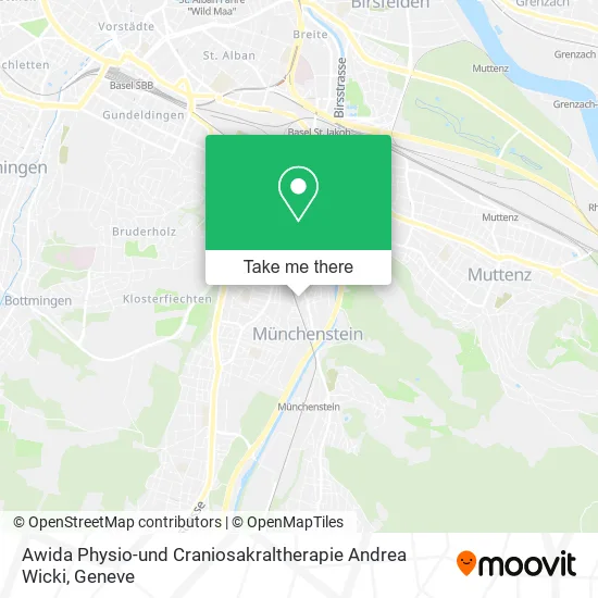 Awida Physio-und Craniosakraltherapie Andrea Wicki map