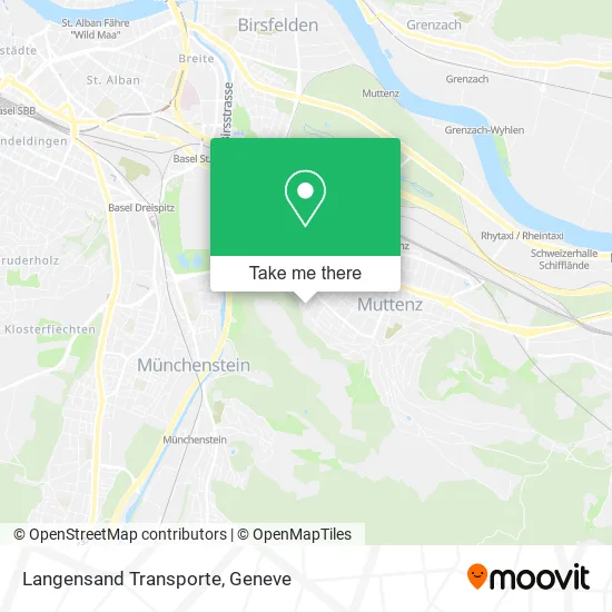 Langensand Transporte map