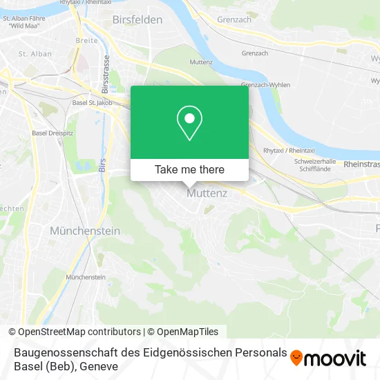 Baugenossenschaft des Eidgenössischen Personals Basel (Beb) map