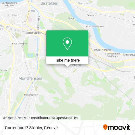 Gartenbau P. Stohler map