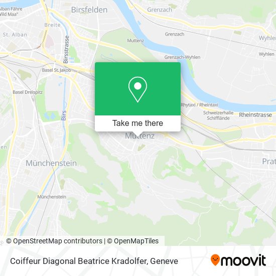 Coiffeur Diagonal Beatrice Kradolfer map