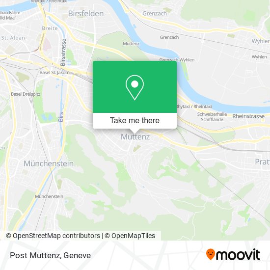 Post Muttenz map
