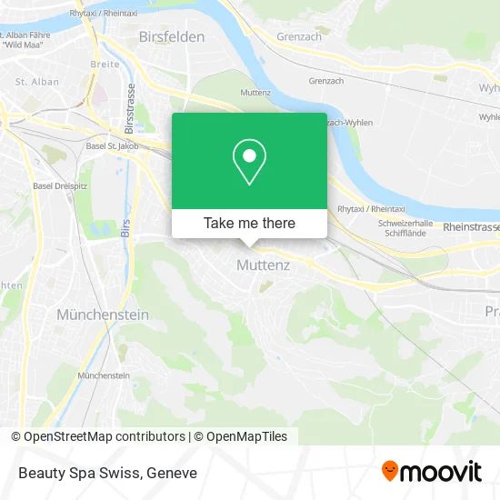 Beauty Spa Swiss map