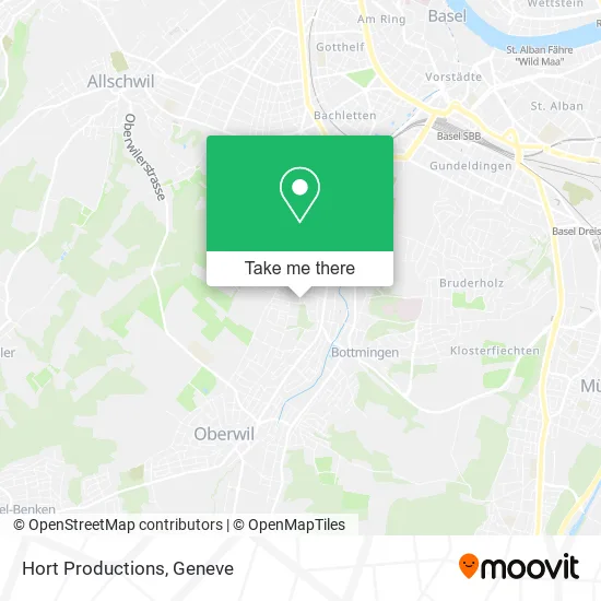 Hort Productions map