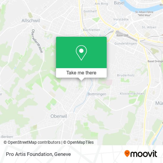 Pro Artis Foundation map