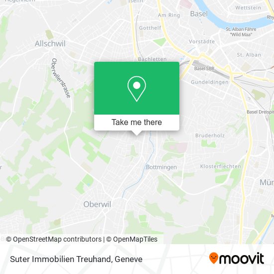 Suter Immobilien Treuhand map