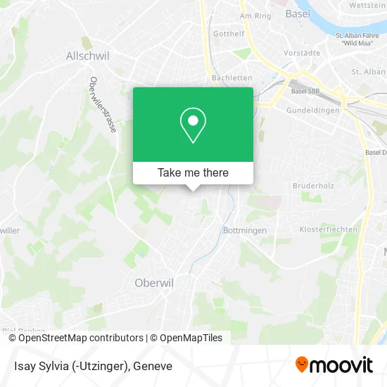 Isay Sylvia (-Utzinger) map