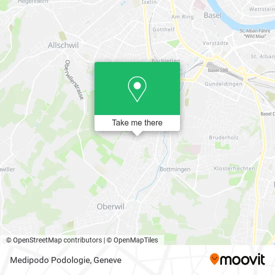Medipodo Podologie map