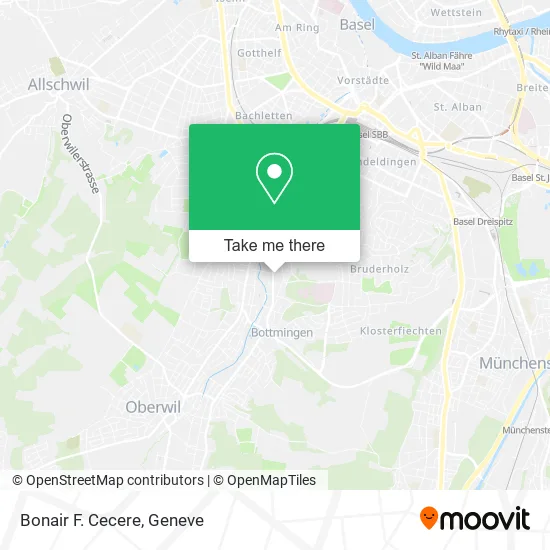 Bonair F. Cecere map