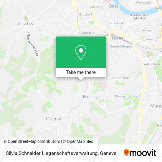 Silvia Schneider Liegenschaftsverwaltung map