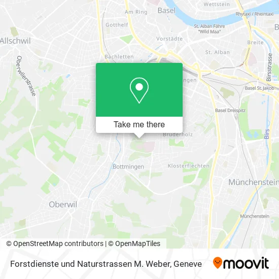 Forstdienste und Naturstrassen M. Weber map