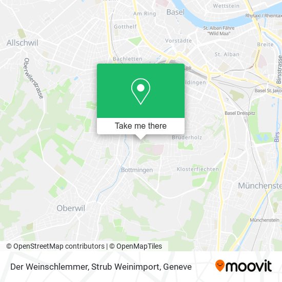 Der Weinschlemmer, Strub Weinimport map