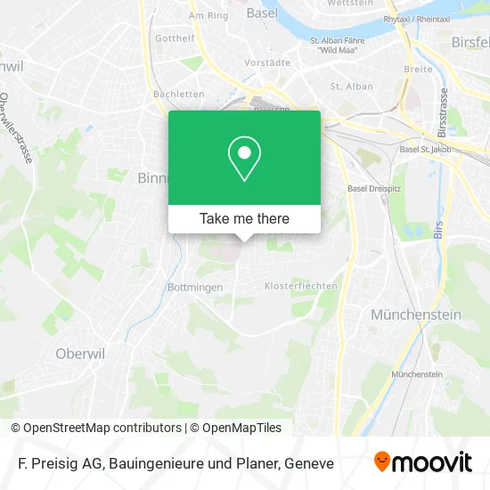 F. Preisig AG, Bauingenieure und Planer map