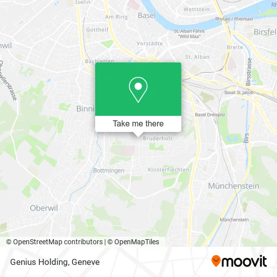 Genius Holding map