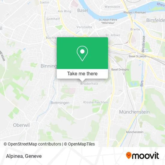 Alpinea map