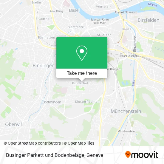 Businger Parkett und Bodenbeläge map