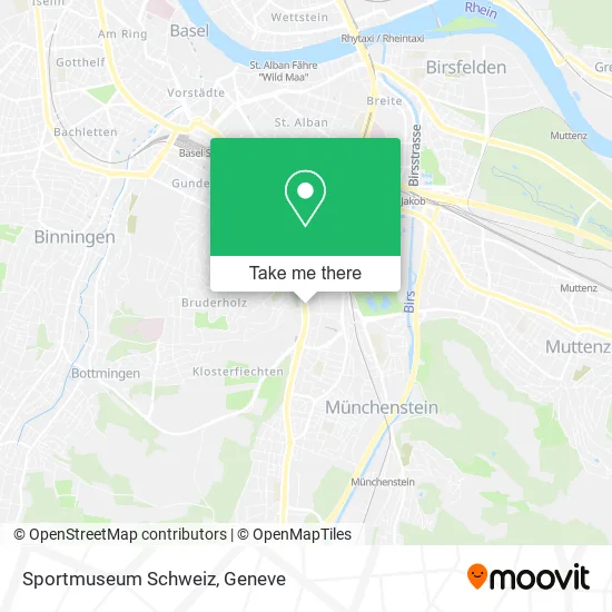 Sportmuseum Schweiz map