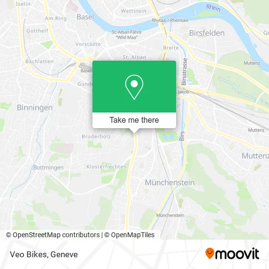 Veo Bikes map