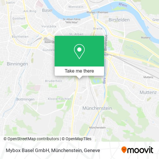 Mybox Basel GmbH, Münchenstein map