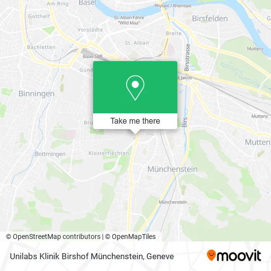 Unilabs Klinik Birshof Münchenstein plan