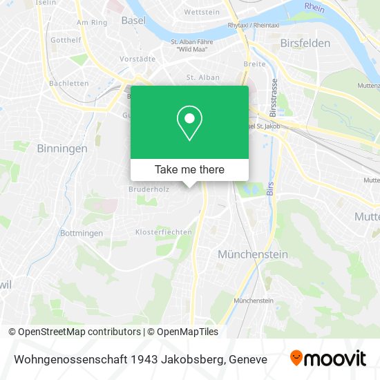 Wohngenossenschaft 1943 Jakobsberg map