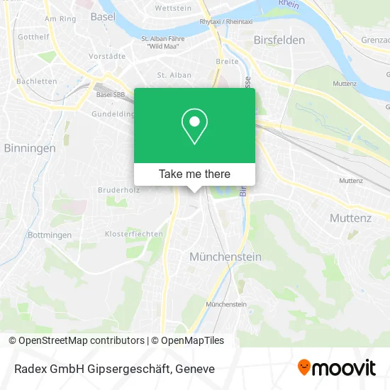 Radex GmbH Gipsergeschäft plan