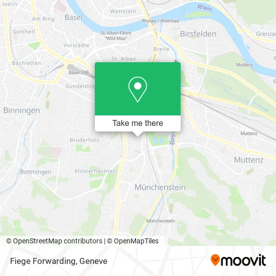 Fiege Forwarding map